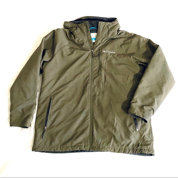 Columbia Army Green Winter Coat L - Picture 3 of 6